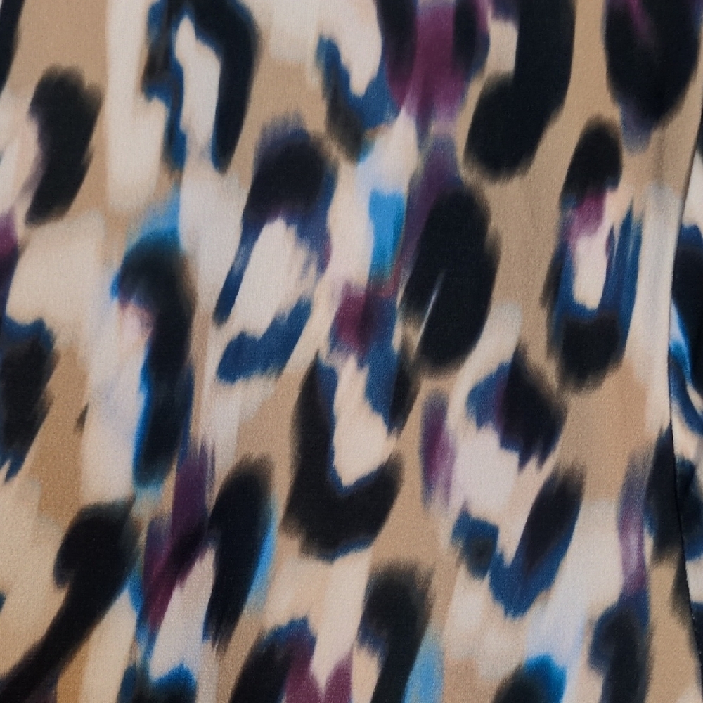 DKNY Women's Animal Print Wrap Blouse - Picture 4 of 5